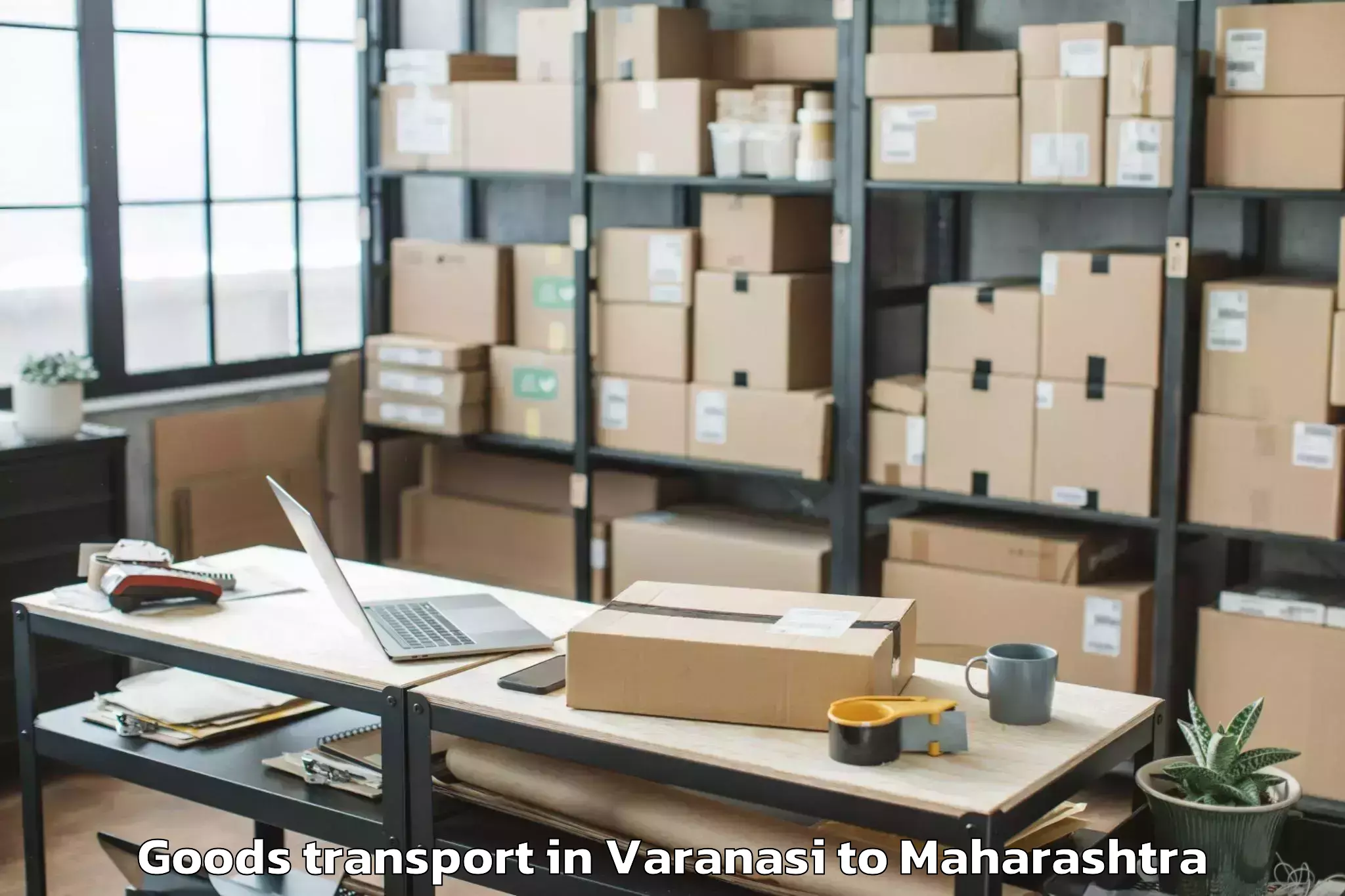 Easy Varanasi to Mehkar Goods Transport Booking